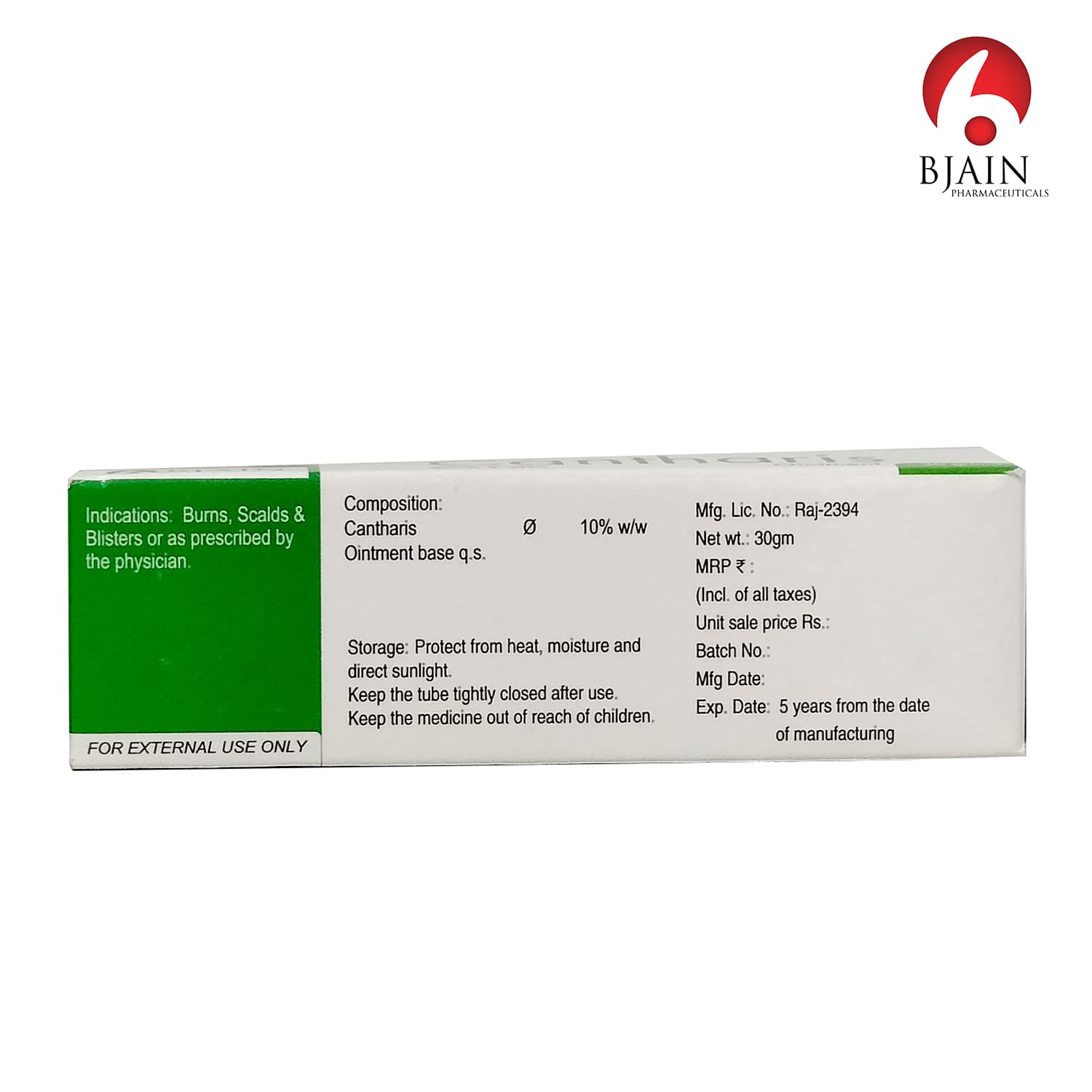 BJain Omeo Cantharis Cream Ointment 2