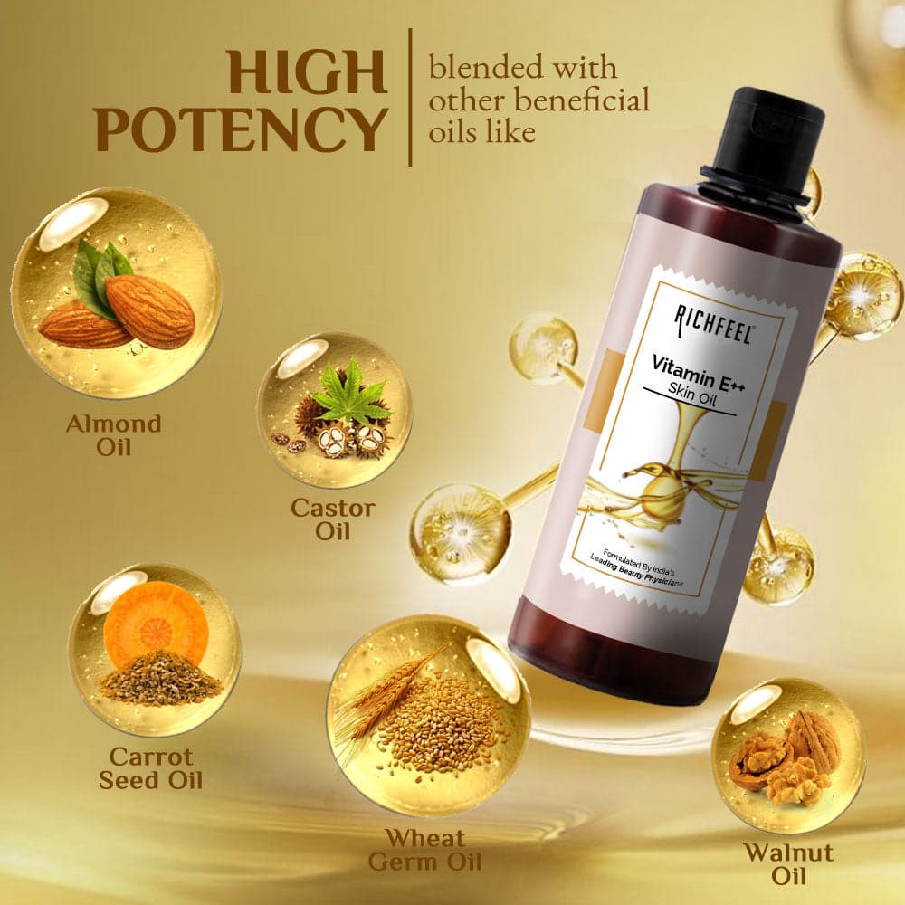 Richfeel Vitamin E Skin Oil 500 ml 3