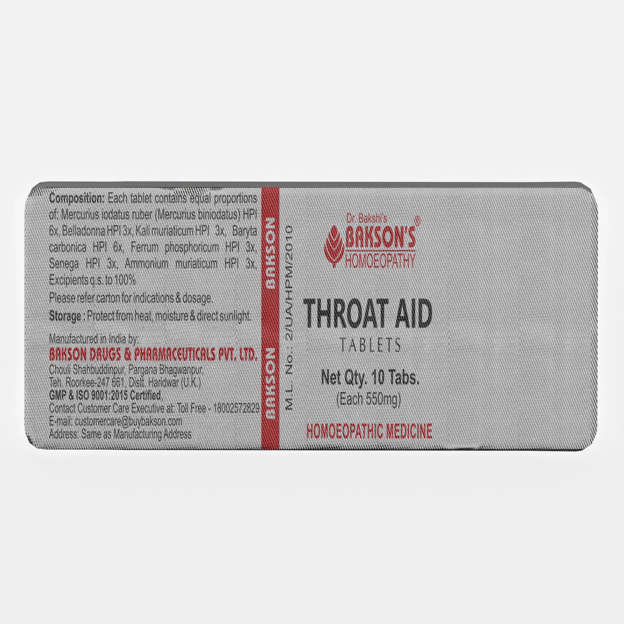 THROAT AID TABLETS STRIPS 3