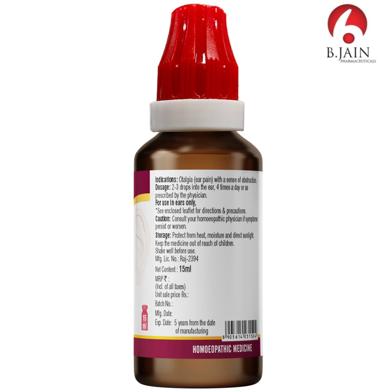 BJain Homeopathic Omeo Ear Drops 4