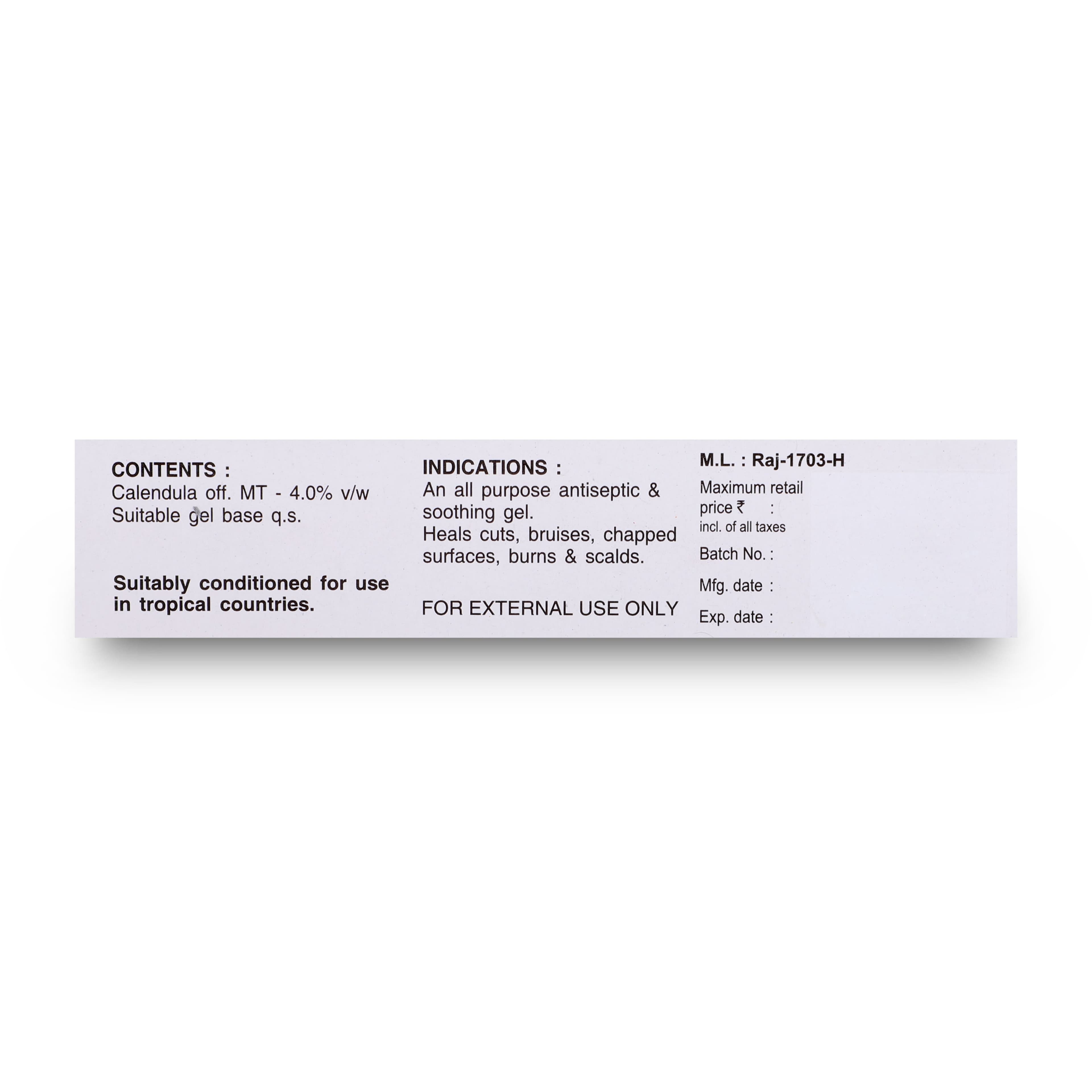 Calendula Gel 10