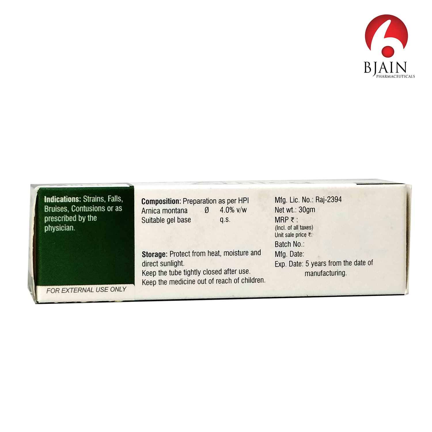 BJain Omeo Arnica Gel 2