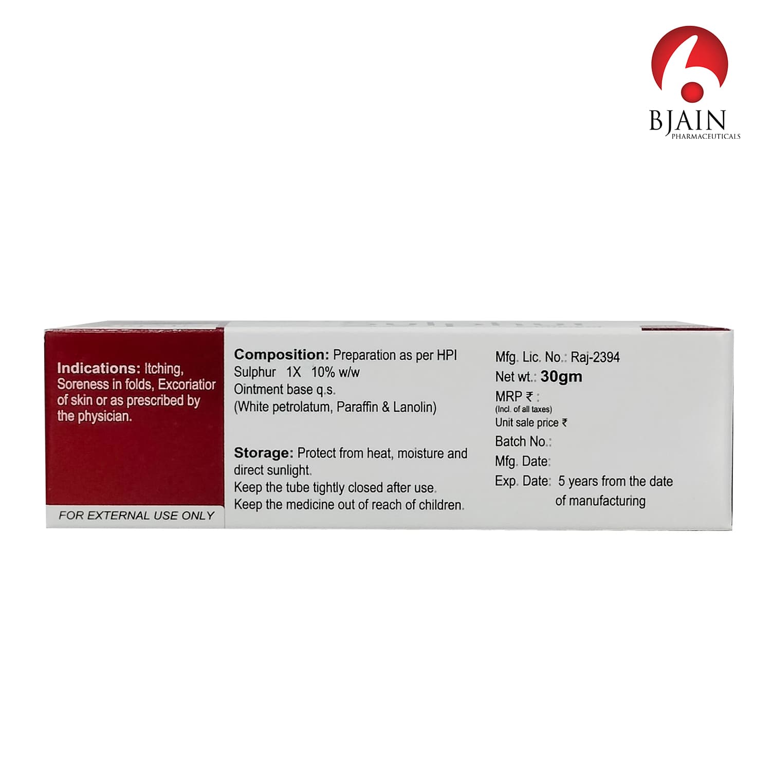 BJain Omeo Sulphur Ointment 2