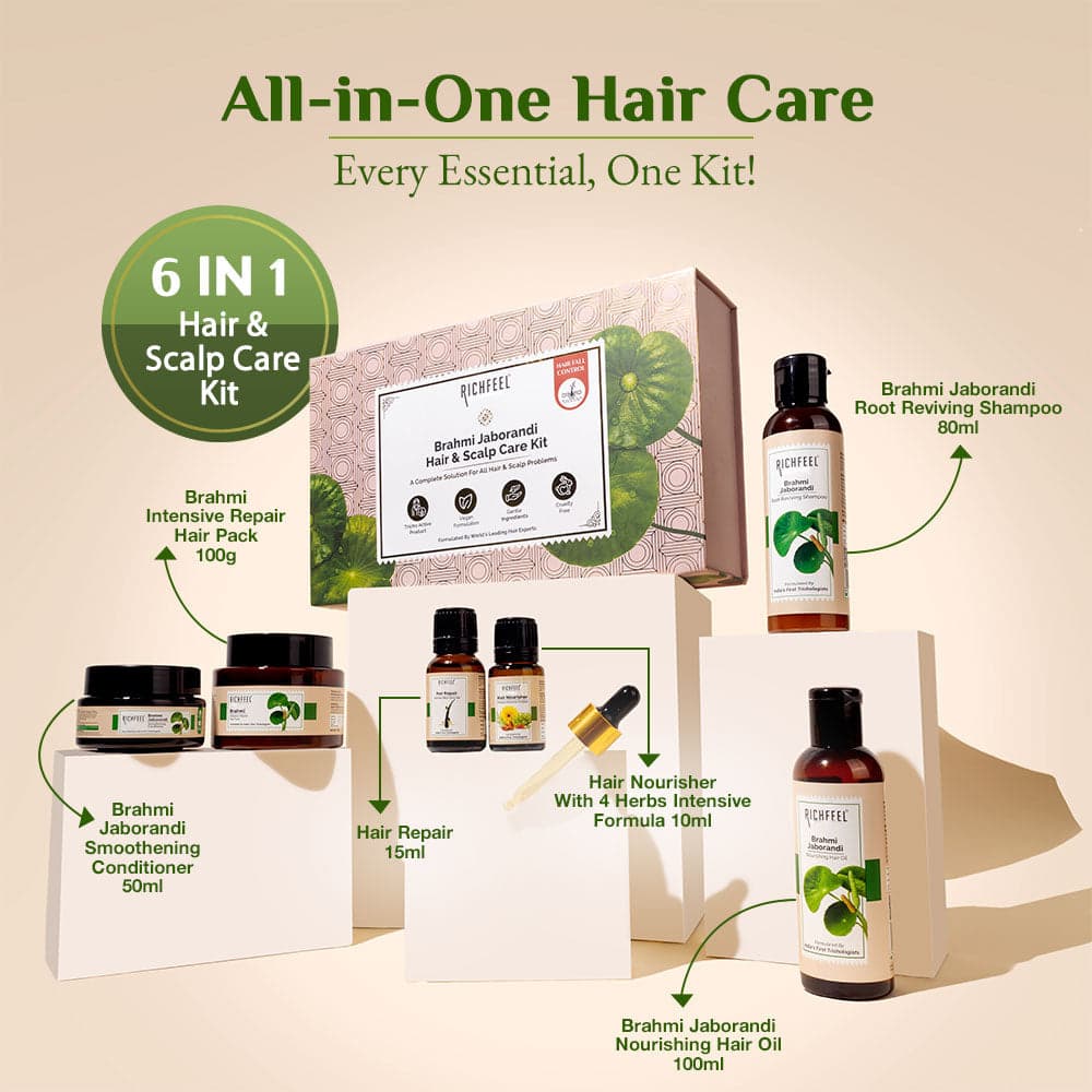 Richfeel Brahmi Jaborandi Hair & Scalp Care Kit 3