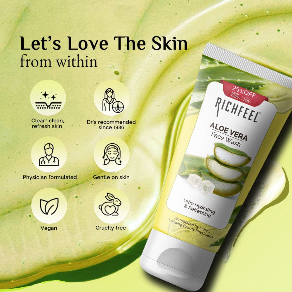 Richfeel Aloevera Face Wash 100g 4