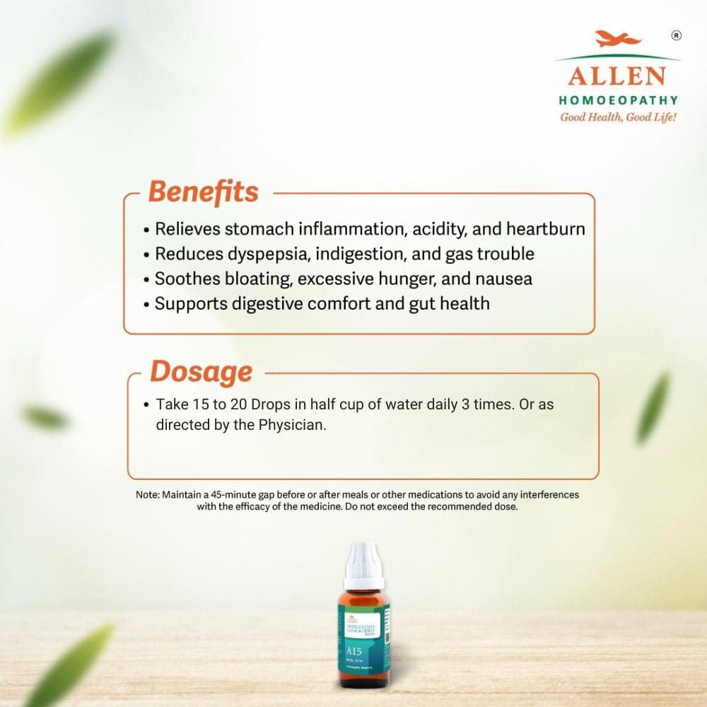 A15 Indigestion Gas & Acidity Drops 5
