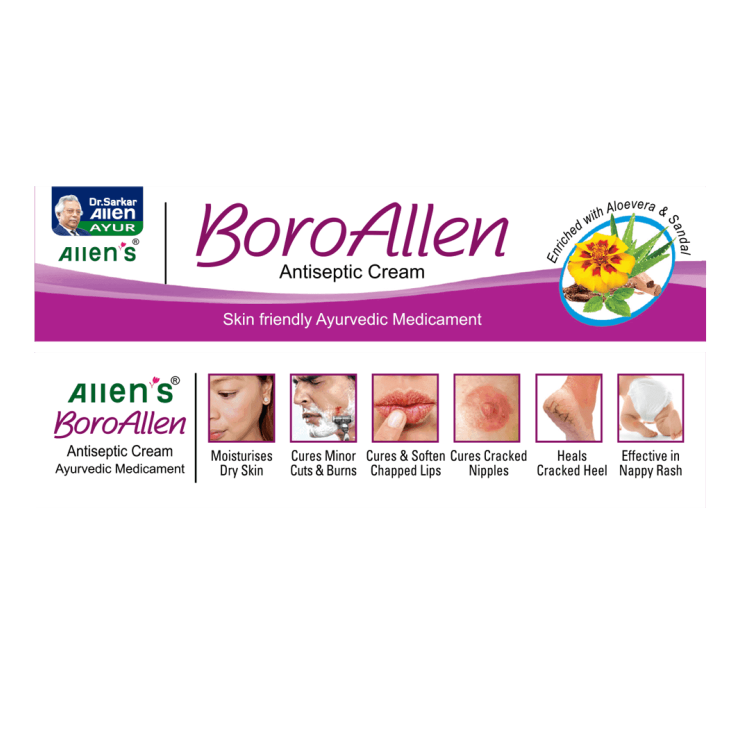BoroAllen Antiseptic Cream 20 gm 3