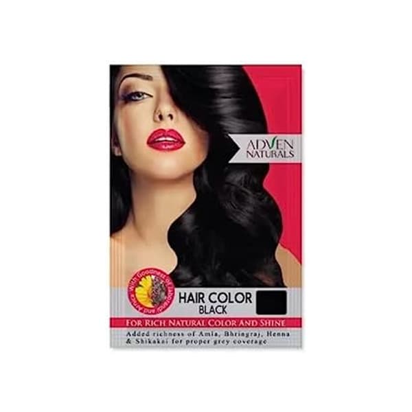 Adven Naturals BLACK HAIR COLOR 20 GM 1