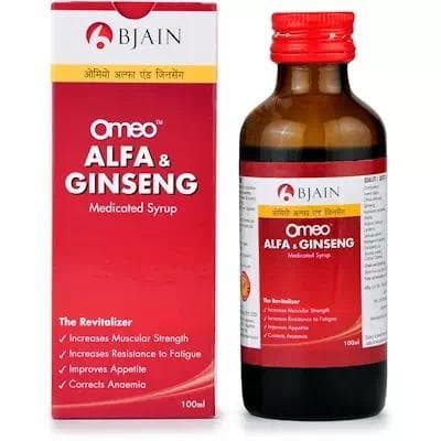 BJain Omeo Alfa & Ginseng Syrup (Sugar Free)