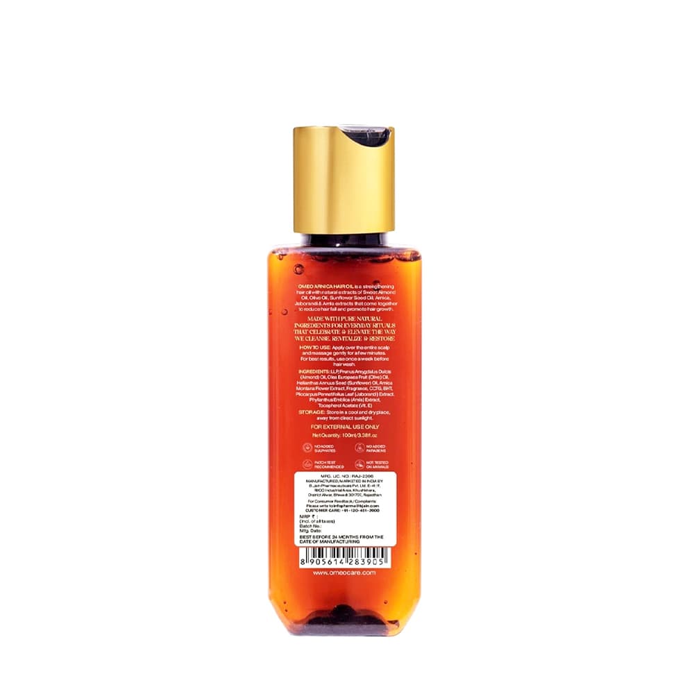 BJain Omeo Arnica Hair Oil (with Jaborandi) 2