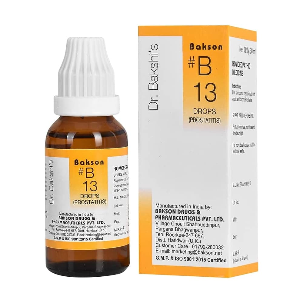 Dr Bakshis B Drop 13 Prostatitis
