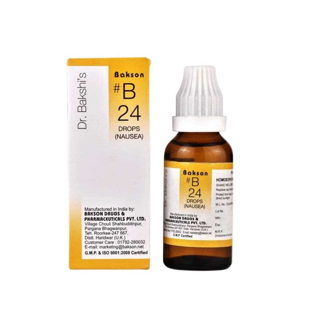 Dr Bakshis B Drop 24 Nausea