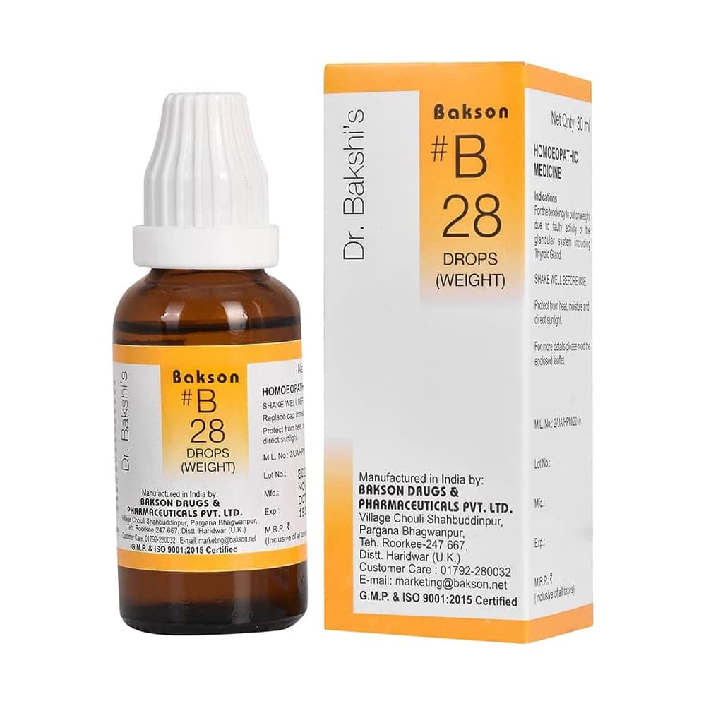 Dr Bakshis B Drop 28 Weight