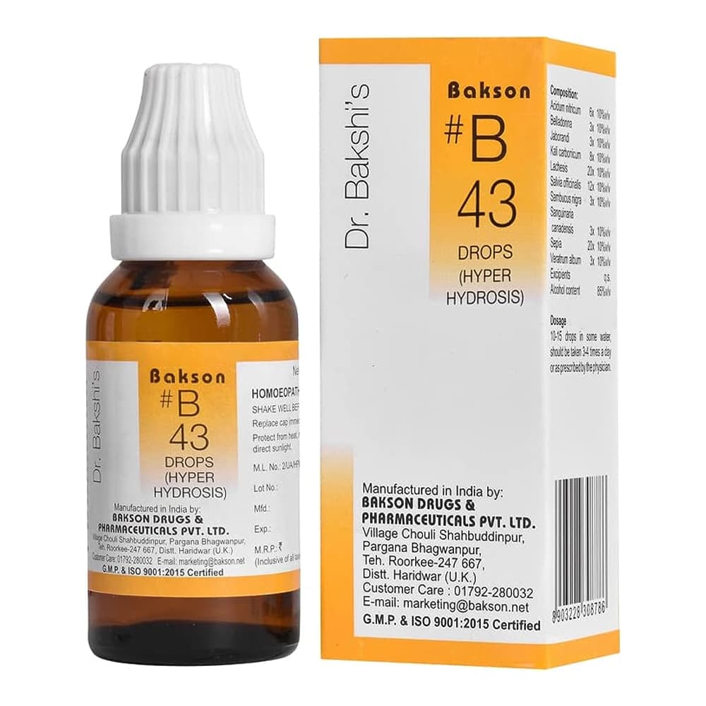 Dr Bakshis B Drop 43 Hyper Hydrosis