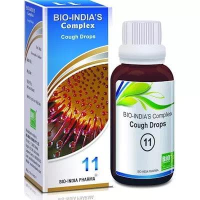 BIO INDIA COMPLEX NO 11 TUSSEX COUGH DROPS 30 ML BIOINDIA