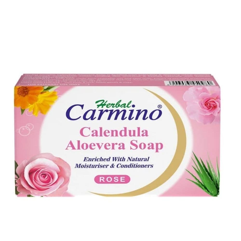CARMINO ALOEVERA CALENDULA SOAP ROSE 75 GM MEDILIFE