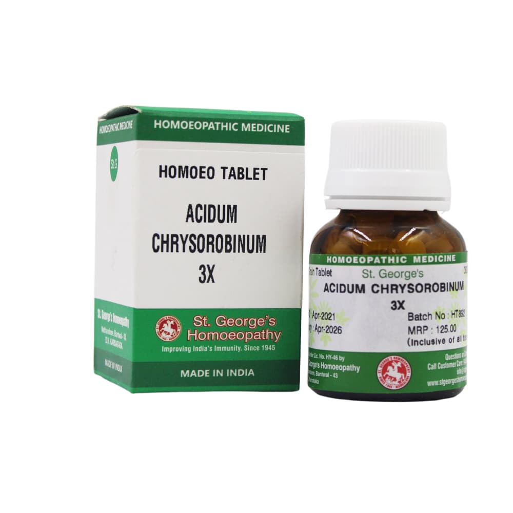ACIDUM CHRYSAROBINUM 3X 30 GM STGEORGE