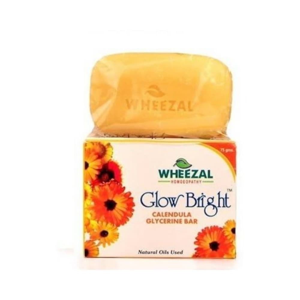 Wheezal Glow Bright Aloevera with Calendula Bathing Bar (75g) 1