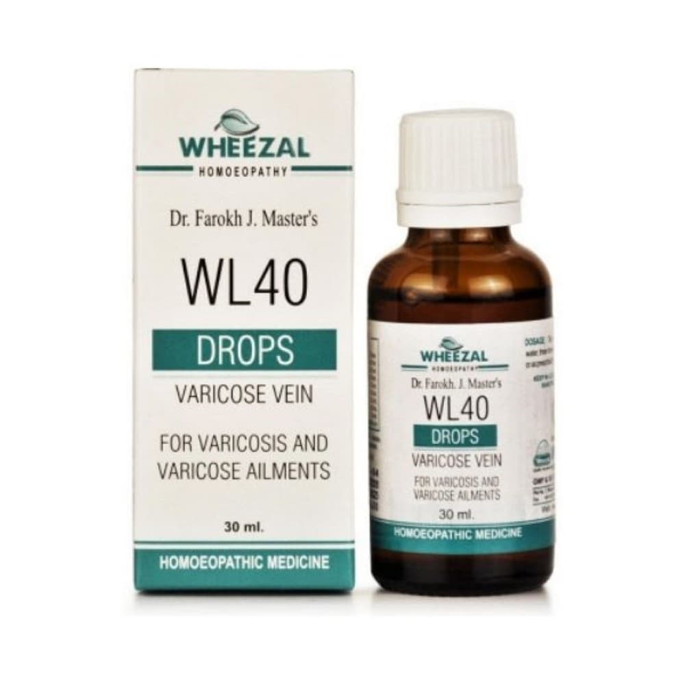 Wheezal Wl 40 Varicose Veins Drops 30ML