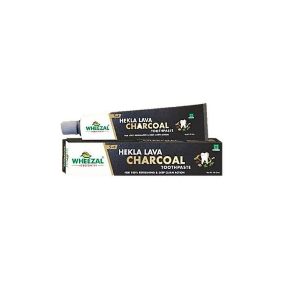 Wheezal Hekla Lava Charcoal Toothpaste (100g)