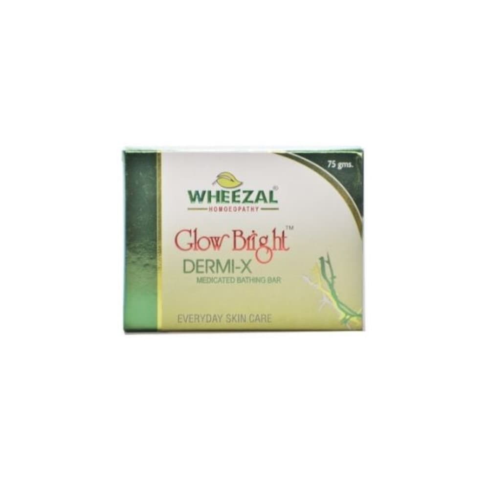 Wheezal Glow Dermi X Medicated bathing Bar 75 gm