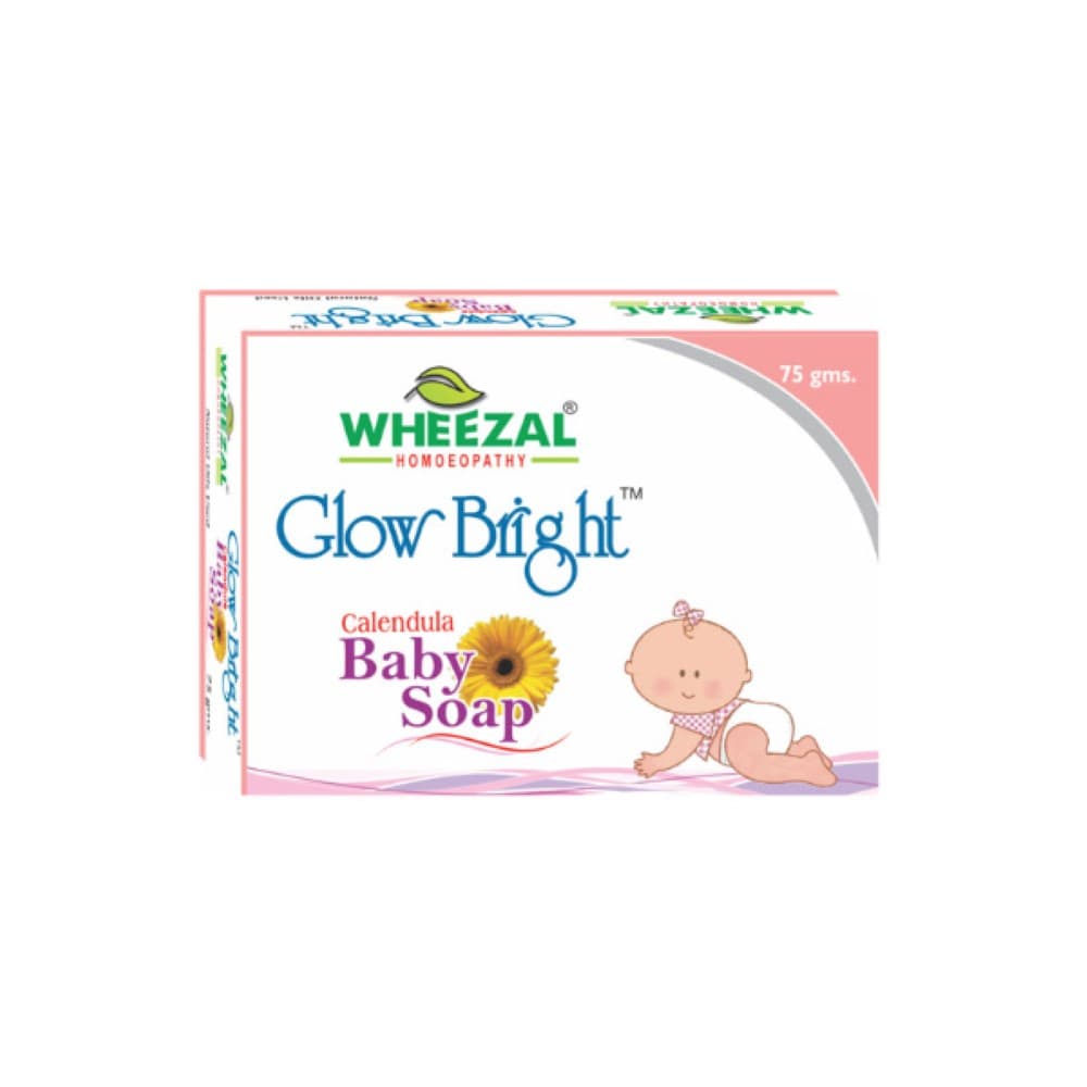 Wheezal Glow Bright Calendula BABY Soap (75g) 2