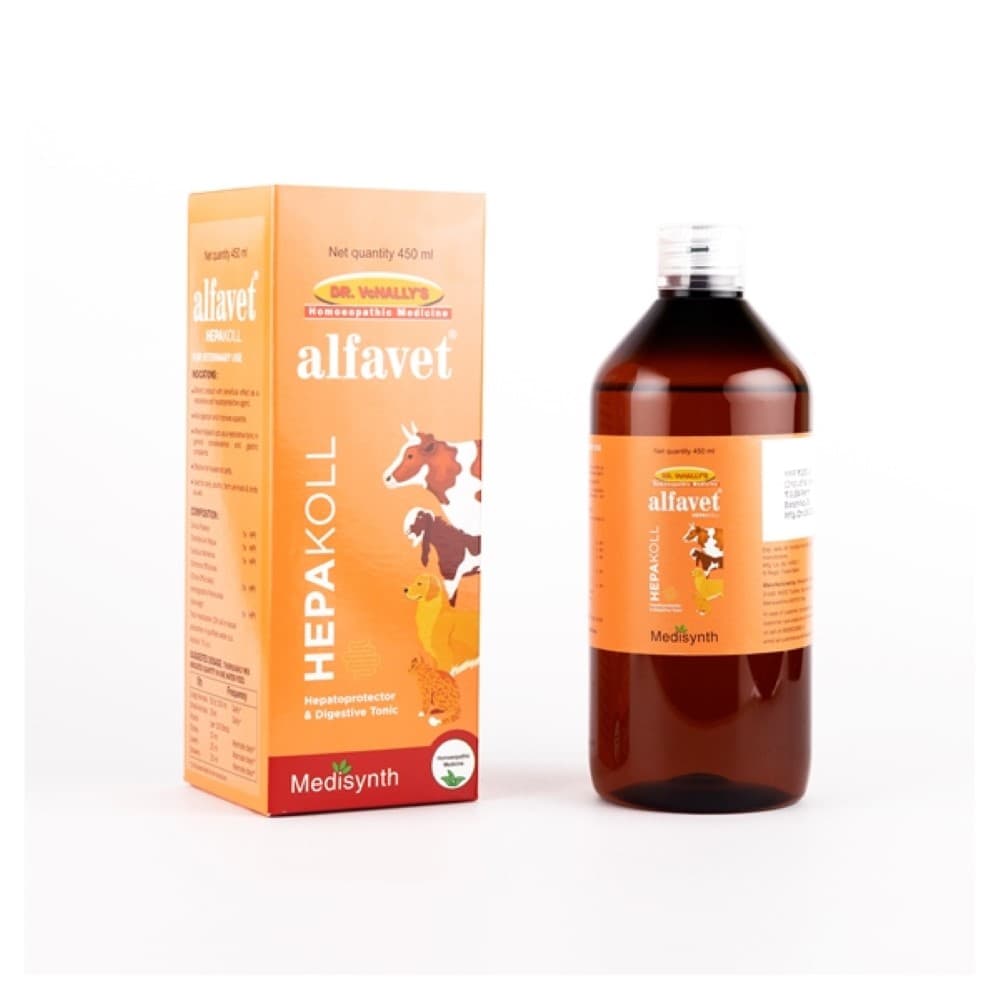 ALFAVET HEPAKOLL SYRUP 450 ML MCPL VETERNARY M