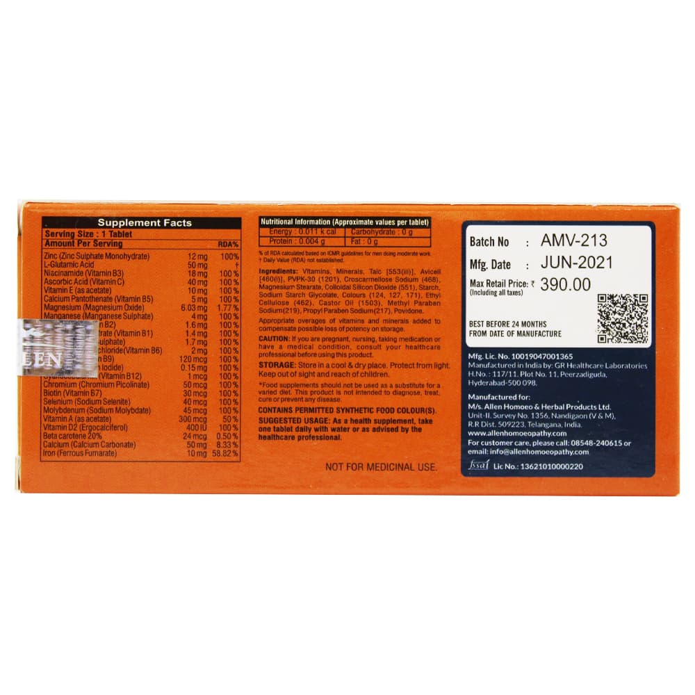 Multi Vitamins Tablets 30Allenhyd 2