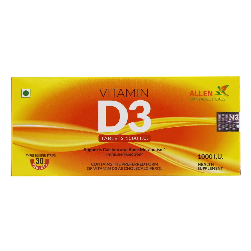 Vitamin D3 Tablet 30 Allenhyd 2