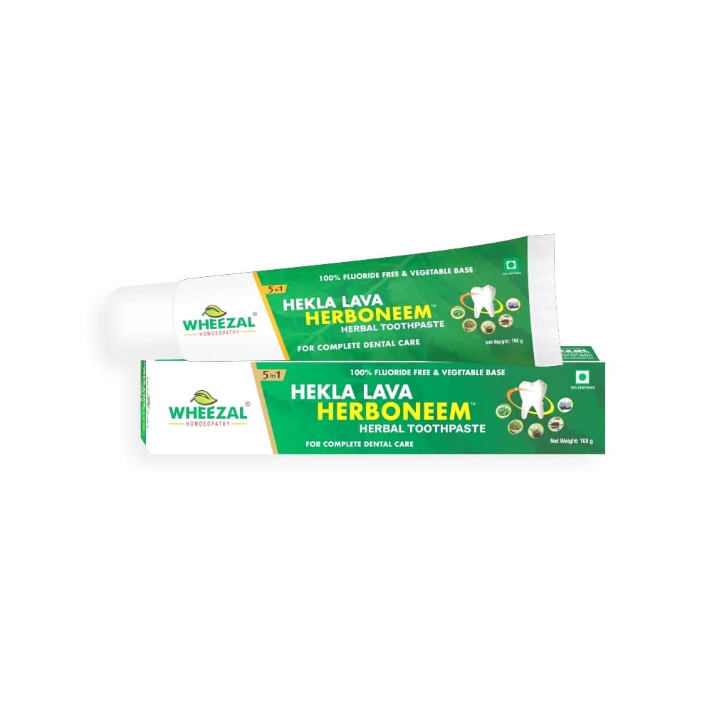 WHEEZAL HEKLA LAVA HERBONEEM HERBAL TOOTHPASTE 100 GM 1