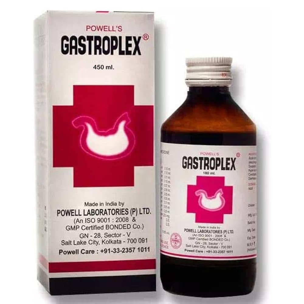 GASTROPLEX SUGAR FREE SYRUP 450 ML POWELL