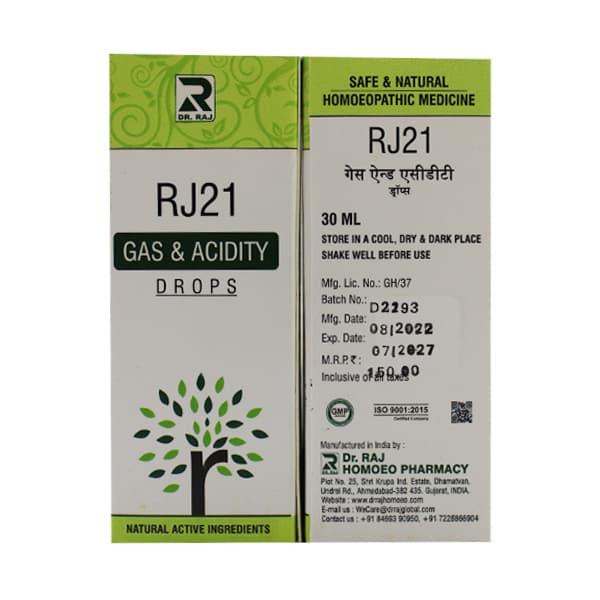 Dr Raj Rj21 Gas & Acidity Drops