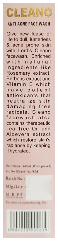 Cleano Anti Acne Face Wash 4