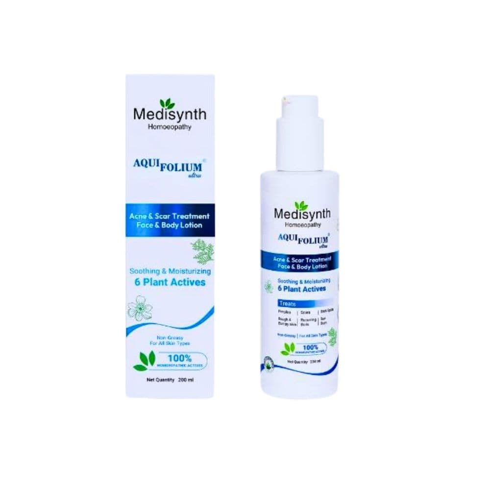 AQUIFOLIUM FACE AND BODY LOTION 200ML MEDISYNTH