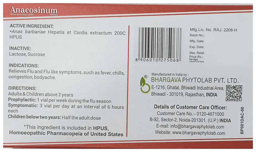 Anacosinum Pellets 6Via 2
