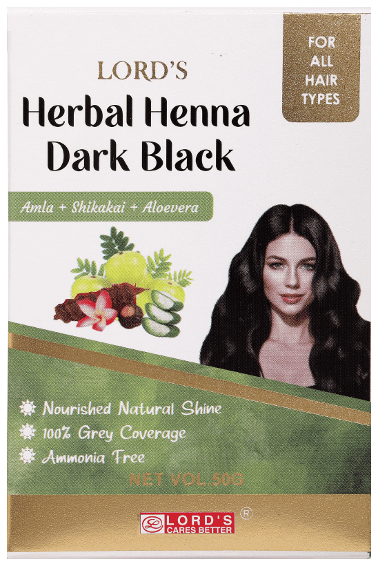 Lord'S Herbal Henna Powder (Black) 2