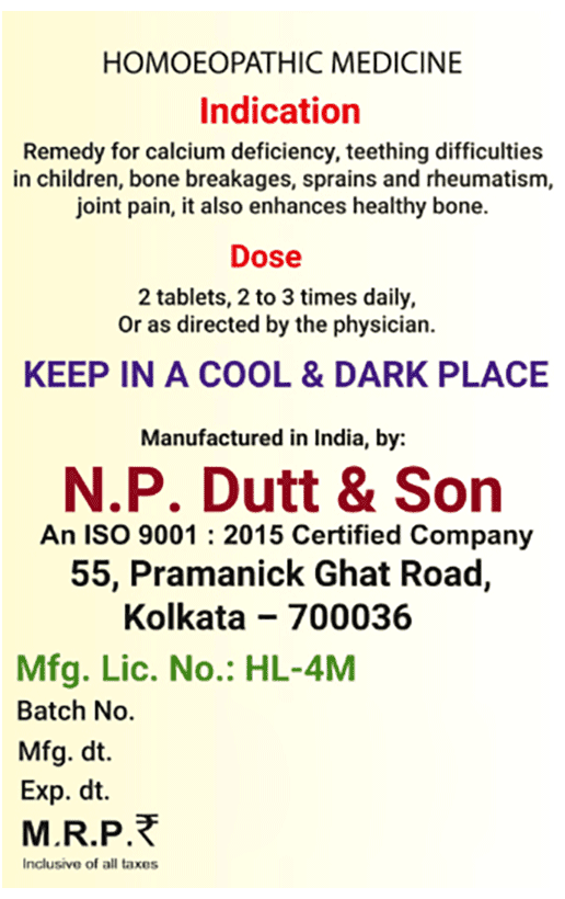 Np'S Calcidef (Calcium Deficiency) Tablet 3
