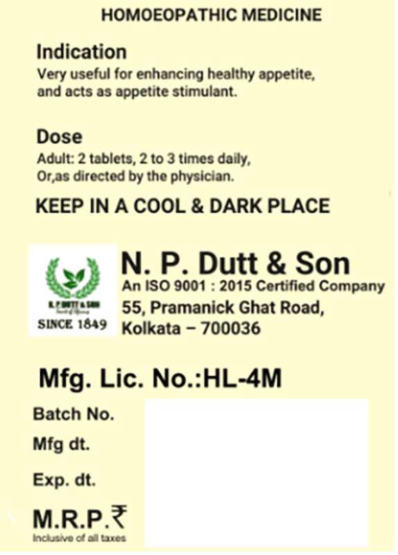 Np'S Aptiz (Appetite) Tablet 3