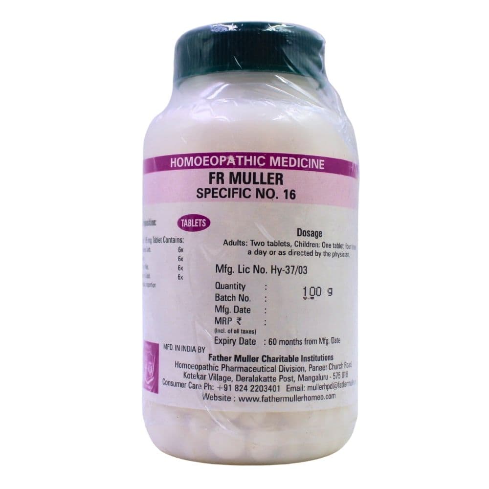 Specific Tablet No 16