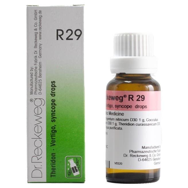 Dr Reckeweg R 29 Vertigo,Syncope 2