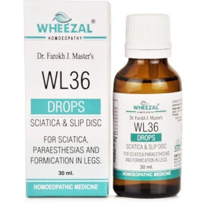 Wheezal Wl 36 Sciatica And Slip Disc Drops 30ML