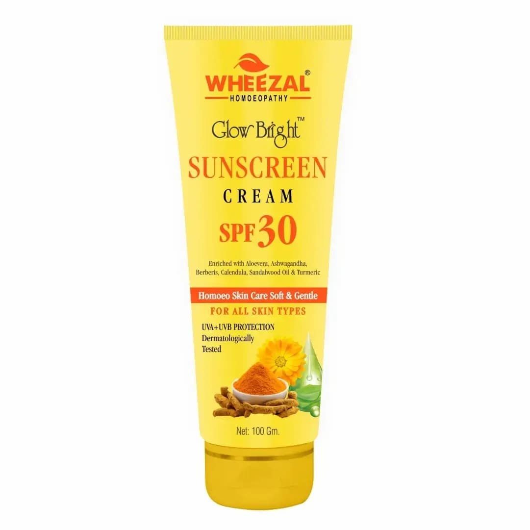 WHEEZAL GLOW BRIGHT SUNSCREEN CREAM (SPF 30)