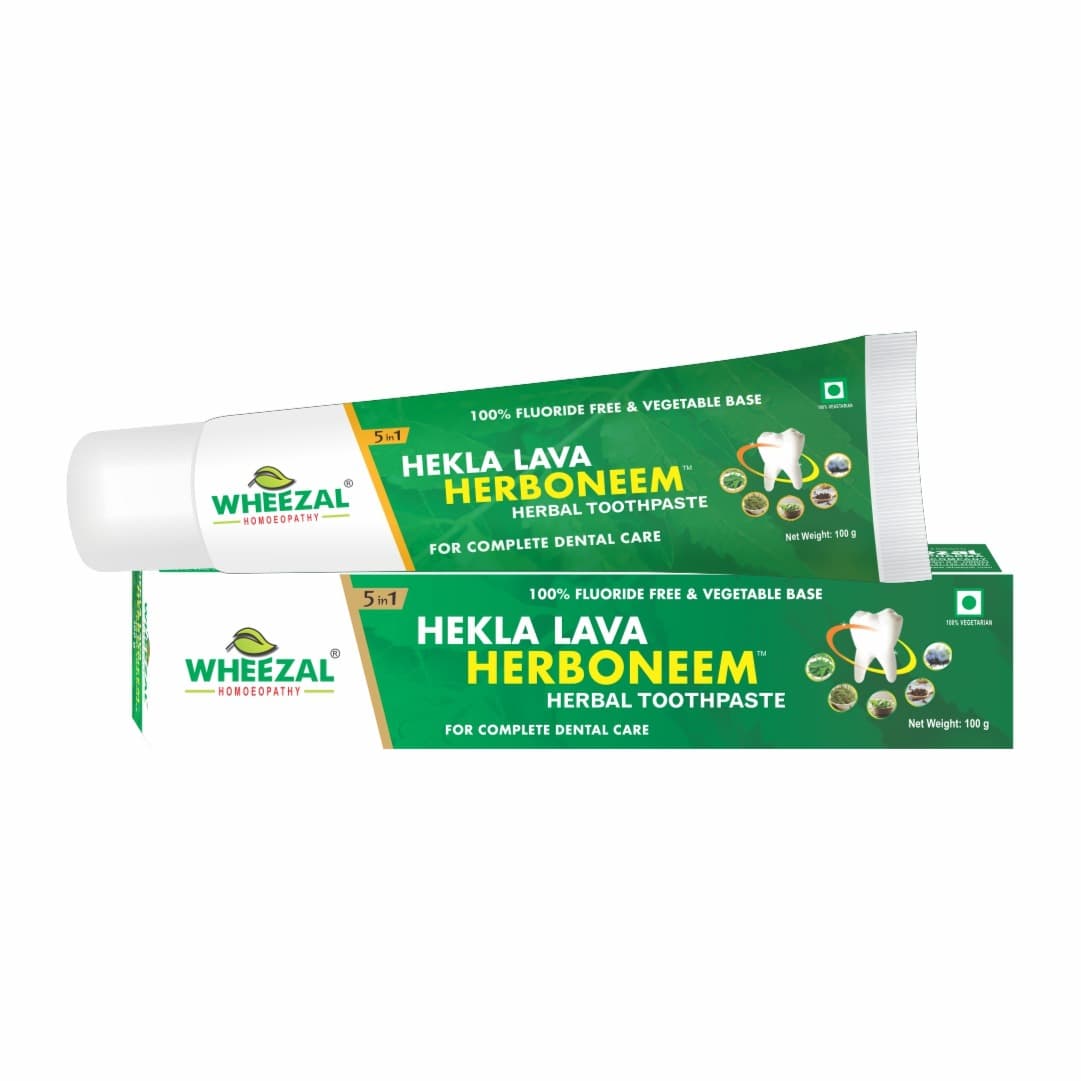 WHEEZAL HEKLA LAVA HERBONEEM HERBAL TOOTHPASTE 100 GM