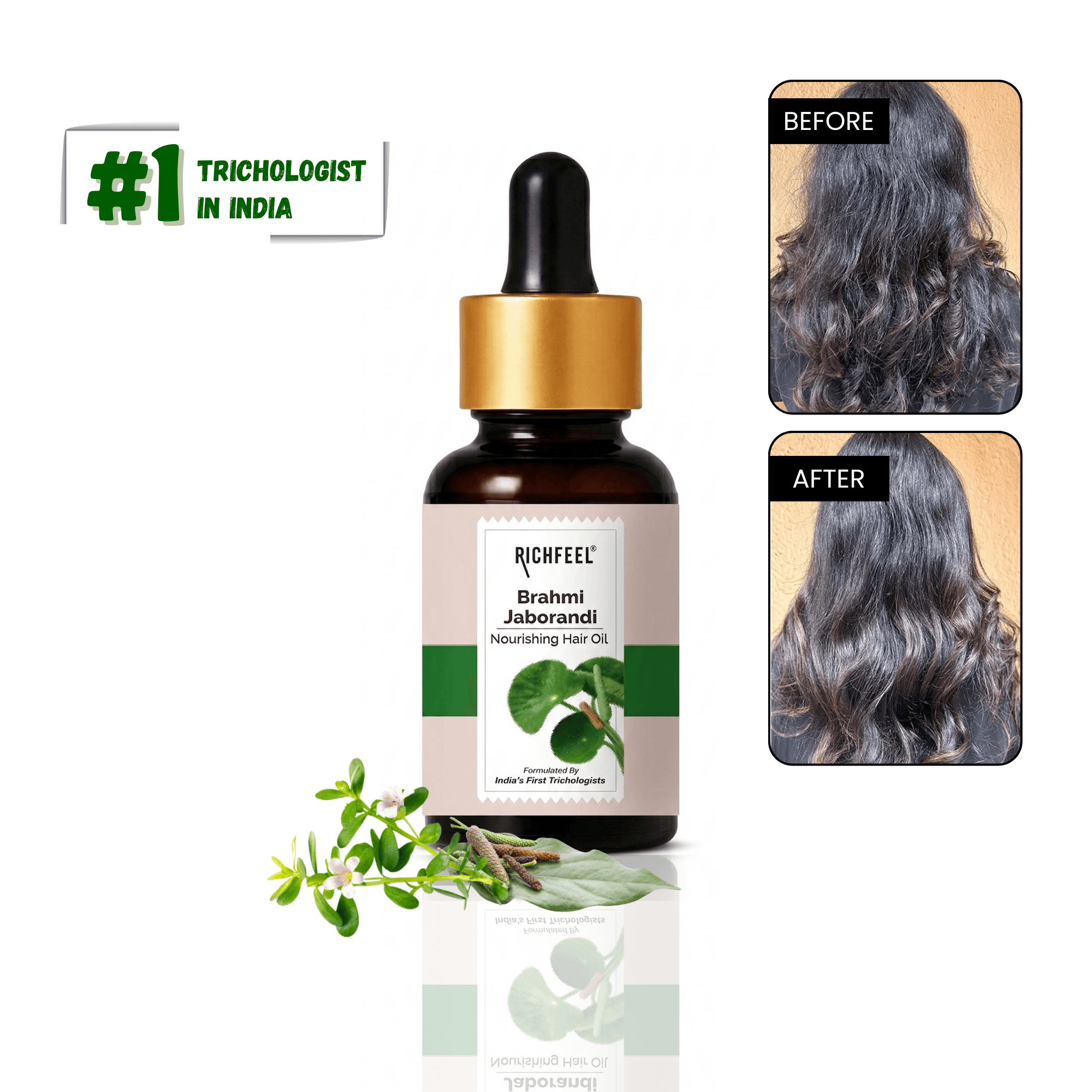 Richfeel Brahmi Jaborandi Hair Oil 10ML