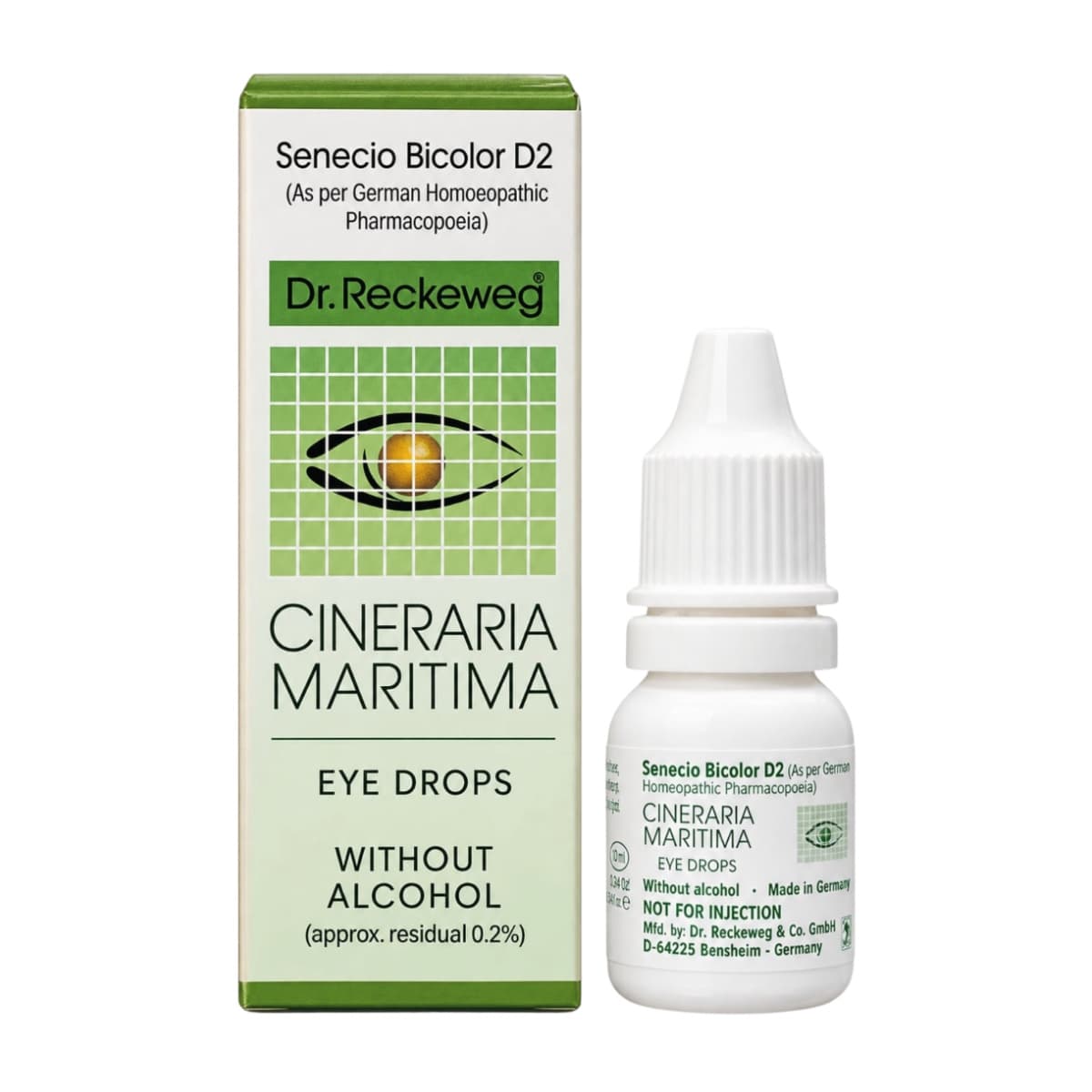 Dr. Reckeweg Cineraria Maritima Eye Drops (Without Alcohol) 10 ml