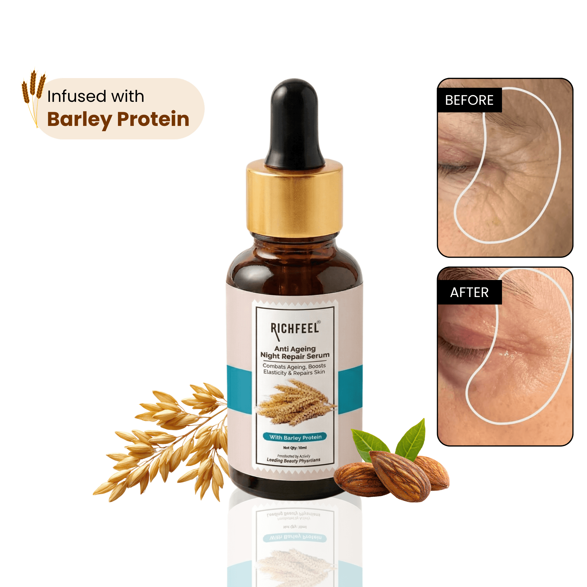 Richfeel Anti Ageing Night Repair Serum 10 Ml