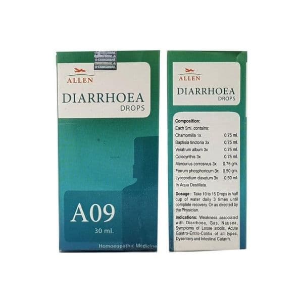 ALLEN A09 DIARRHOEA DROPS 30 ML ALLENHYD
