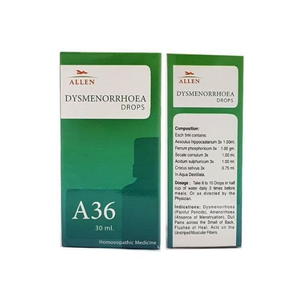 Allen A36 Dysemenorhea Drops