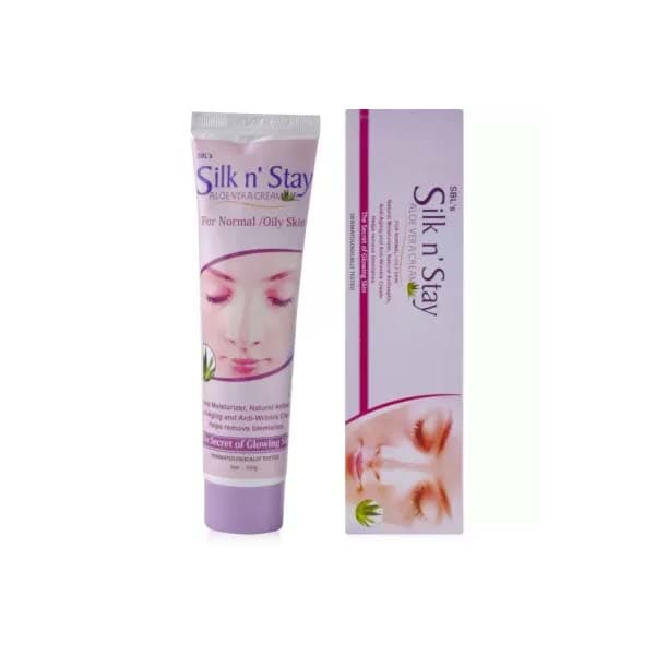 Silk n' Stay Aloevera Cream (For Normal and Oily Skin) Jar