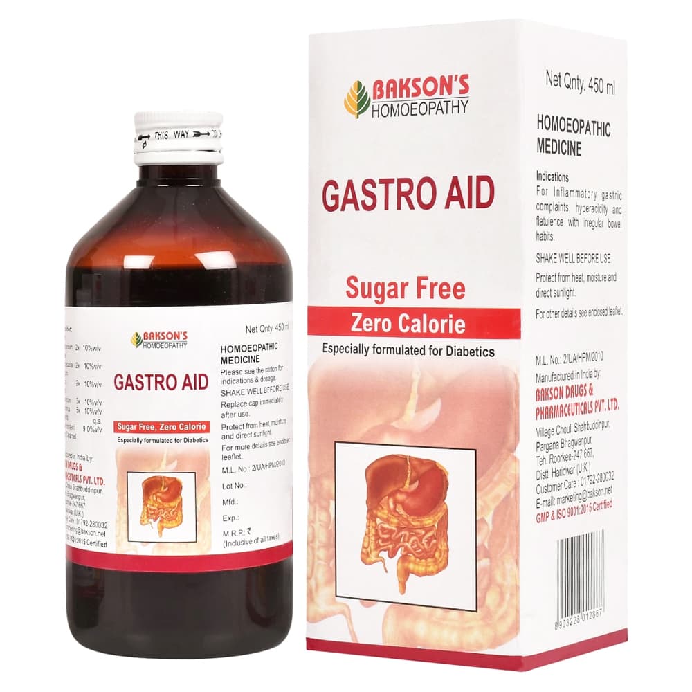 GASTRO AID SYRUP (SUGAR FREE)